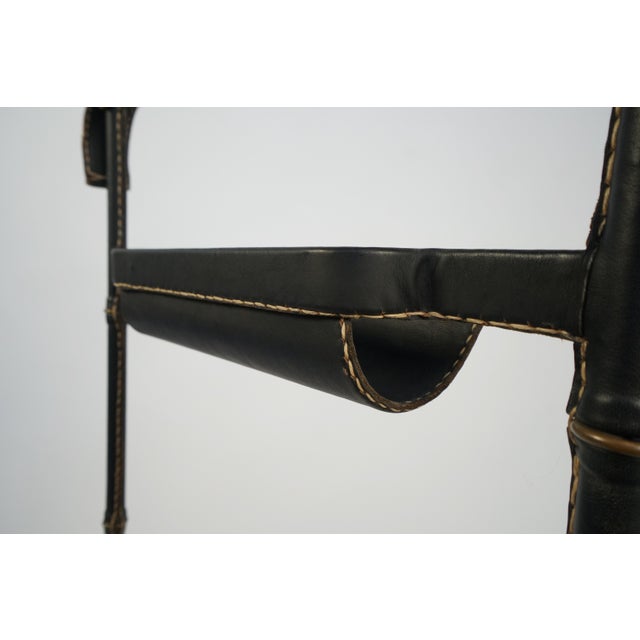 1950s Leather Dressboy by Jacques Adnet, 1950s For Sale - Image 5 of 8
