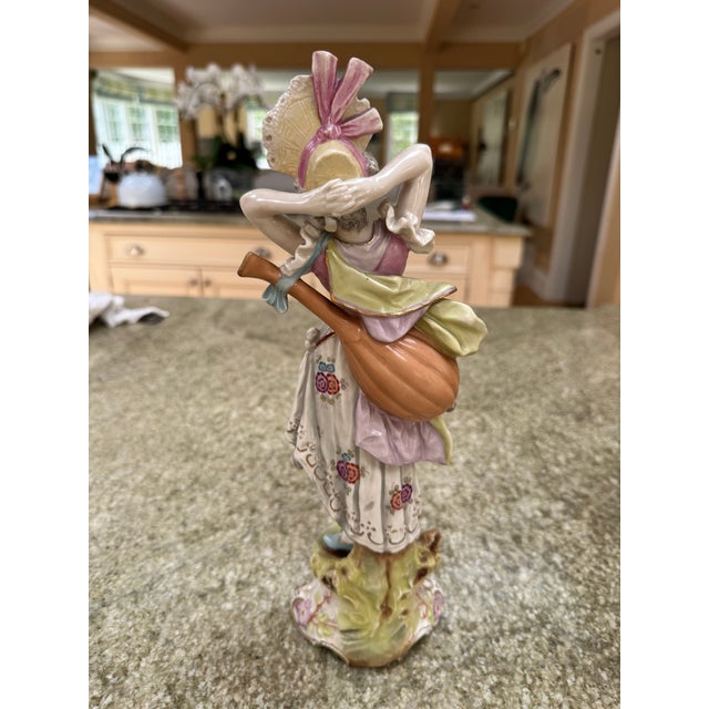 Pair of Late 19th Century Porcelain Figures Royal Dux Bohemia Czechoslovakia For Sale - Image 4 of 8