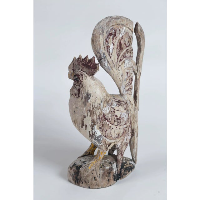 Early 20th Century Vintage European Folk Art Cockerel, Early 20th Century For Sale - Image 5 of 10
