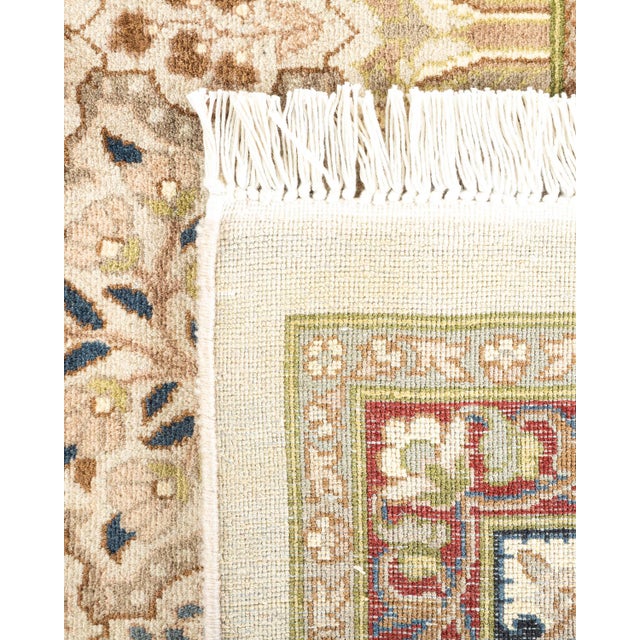 2000 - 2009 Mogul, One-of-a-Kind Hand-Knotted Area Rug - Ivory, 8' 2" x 8' 7" For Sale - Image 5 of 8