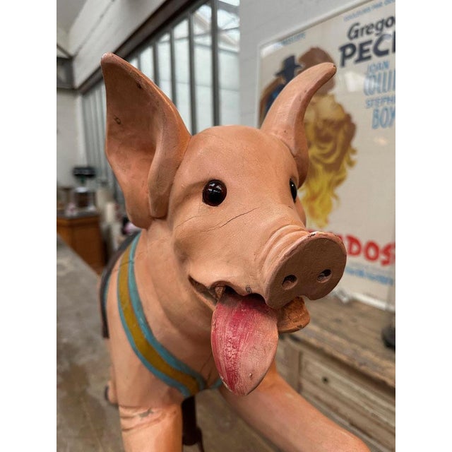 Carousel Pig, Early 20th Century For Sale - Image 6 of 14