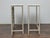 Wood 19th Century Pair of French Painted Iron Consoles With Carved Wood Panels and Marble Tops For Sale - Image 7 of 11