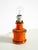 1960s Orange Ceramic Table Lamp with Cocoon Shade | Made in Italy For Sale - Image 11 of 18