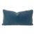 Plush 24" Pacific Blue Down Filled Mohair Pillow For Sale