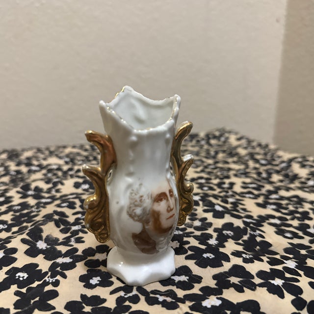 American Miniature George Washington Toothpick Holder For Sale - Image 3 of 8