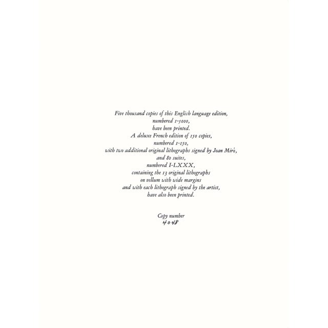 Joan Miró Joan Miró "Lithograph Ii" 1975 Lithograph For Sale - Image 4 of 5