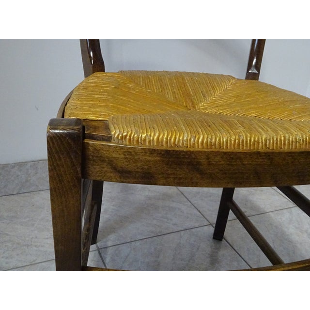 Brown Wooden Chairs from Baumann, 1980s, Set of 3 For Sale - Image 8 of 18