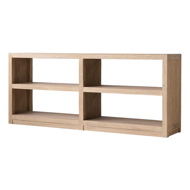 Reclaimed Elm Open Display Shelf by Adoorne For Sale