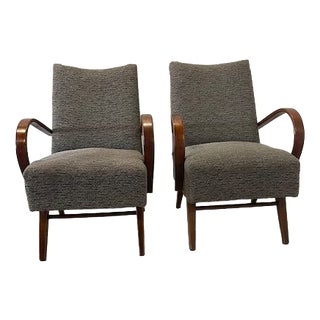 Vintage Relax Chairs by Halabala, 1940, Set of 2 For Sale