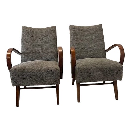 Vintage Relax Chairs by Halabala, 1940, Set of 2 For Sale