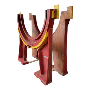 Architectural Grand-Scale Wooden Foundry Molds - 2 Pieces