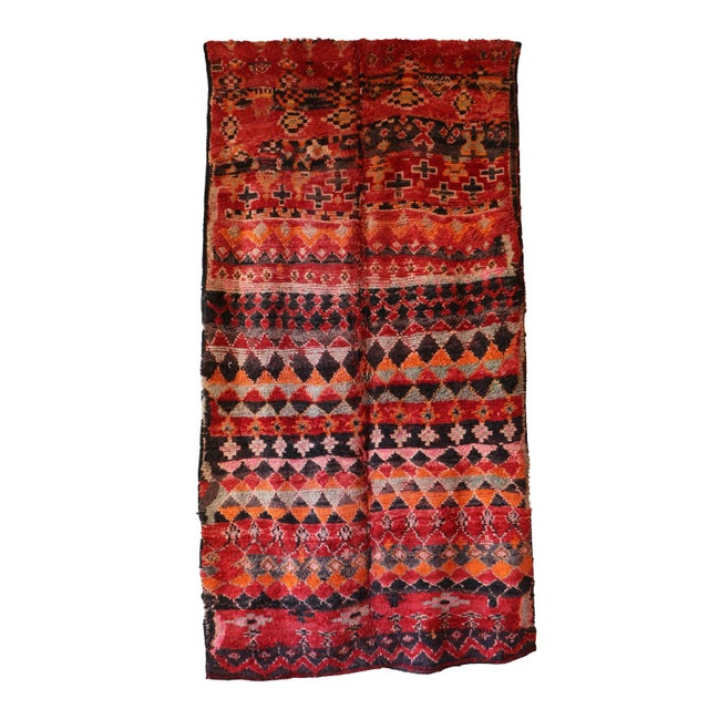 1970s 1970s Moroccan Rug - 5'5" X 10'5" Ft For Sale - Image 5 of 5