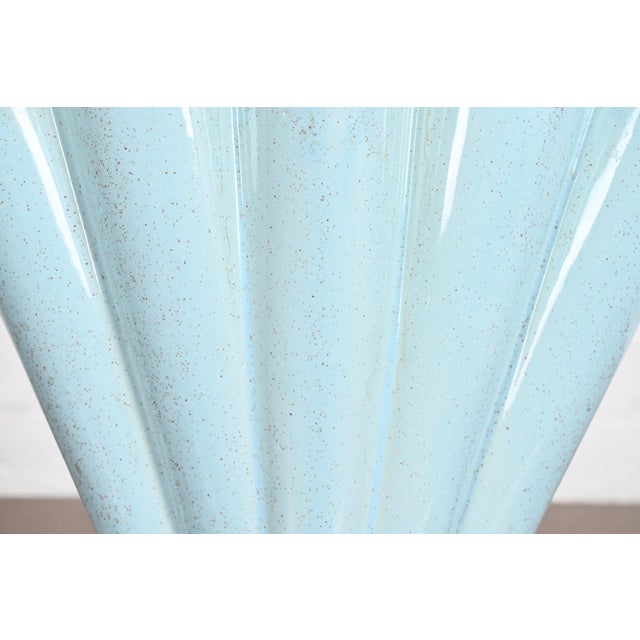 Ceramic Vintage Art Deco Glazed Ceramic American Art Pottery Gladiola Vase by Brush McCoy For Sale - Image 7 of 12