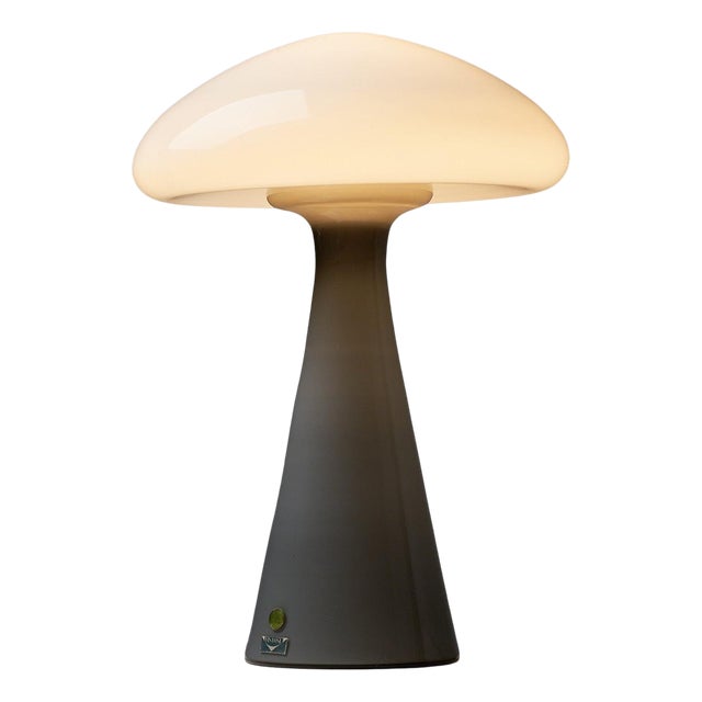 Vintage Italian Glass Mushroom Table Lamp from Vistosi, 1960 For Sale