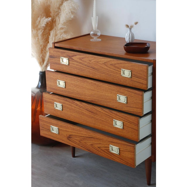 Vintage Danish Teak Chest of Drawers, 1970s For Sale - Image 10 of 12