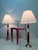 Two large table lamps from the 1980s/90s with dimmer, single-bulb, E27 socket, by the Italian brand Antonangeli,...