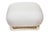 Contemporary Vintage 80's Karl Springer Large Souffle Restored Ottoman or Bench With Stainless Steel Base and Off White Upholstery For Sale - Image 3 of 10