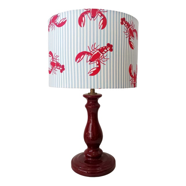 Vintage Lobster Ceramic Lamp Shade, 1970s For Sale