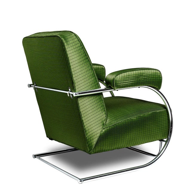 Green Set of Vintage Pullman Chairs For Sale - Image 8 of 11