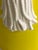 Vintage Pair Fitz and Floyd Large Size Yellow and White Tassel Cachepots For Sale - Image 12 of 17
