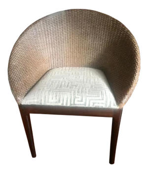 Mid Century Modern Wicker Chair