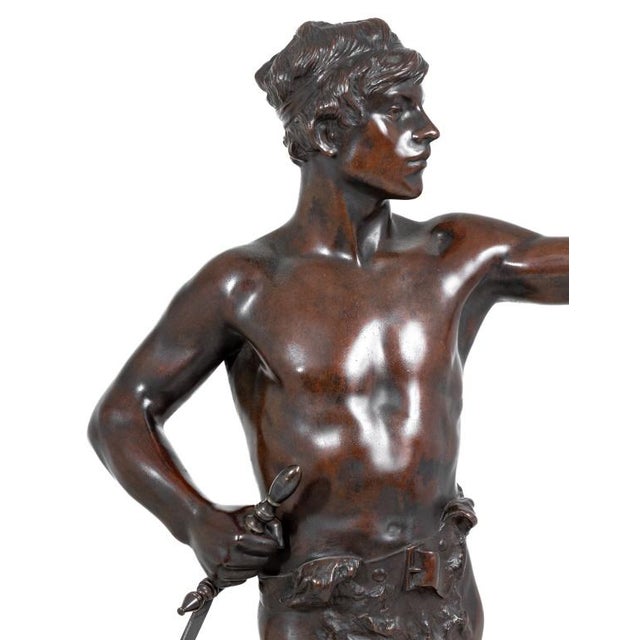 Luis Domenech y Vicente (Spanish, 1873-1920) "Aui Victori" [Hail to the Victor] Patinated Spelter Sculpture, circa 1920,...