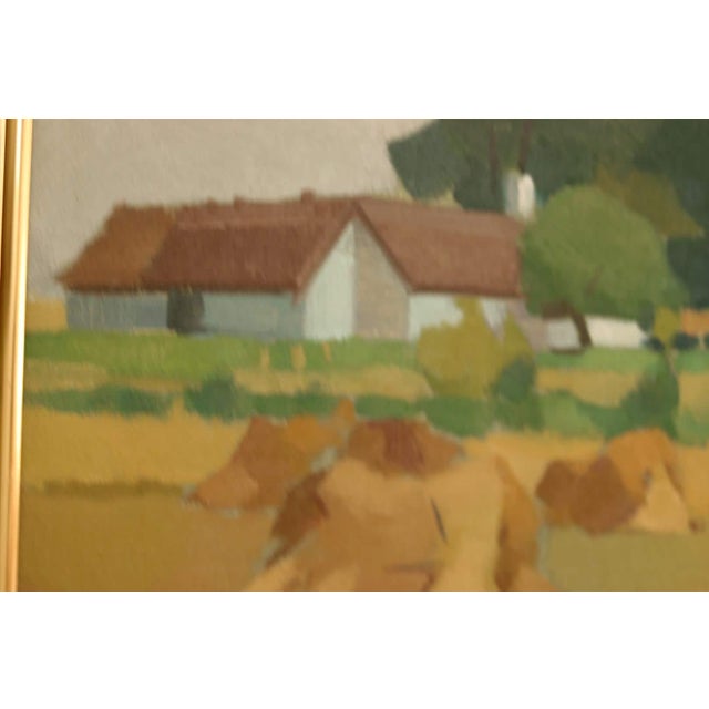 Richard Björklund, Village, 1950s, Oil on Canvas For Sale - Image 10 of 18