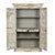 Large wardrobe with wooden interior drawers with white patina. This piece is designed in the style of the selected...
