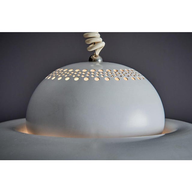 White Fior di Loto Pendant in White Aluminum by Tobia Scarpa for Flos, Italy, 1963 For Sale - Image 8 of 11
