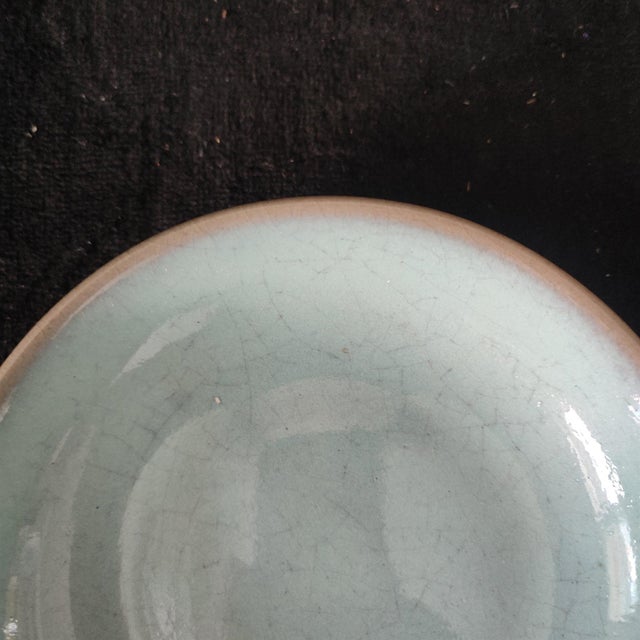 Early 20th Century Chinese Ceramic Bowl,Ru Ware Celadon Glaze Porcelain Bowl For Sale - Image 5 of 9