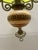 Vintage Brass Pendant Light with Green Canfino and Ceramic, 1969 For Sale - Image 9 of 12
