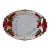 Vintage Fitz and Floyd Red Poinsettia Platter For Sale