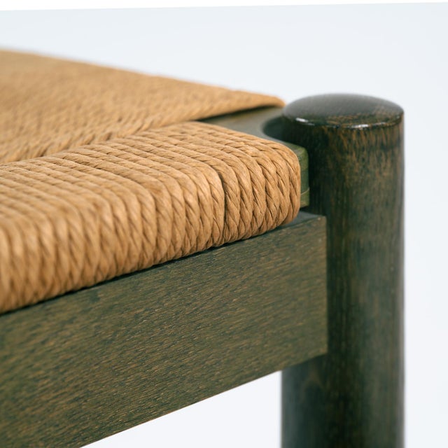 Odessa Dining Chairs and Extendible Table in Stained Birchwood and Danish Cord, 1970s, Set of 7 For Sale - Image 15 of 18