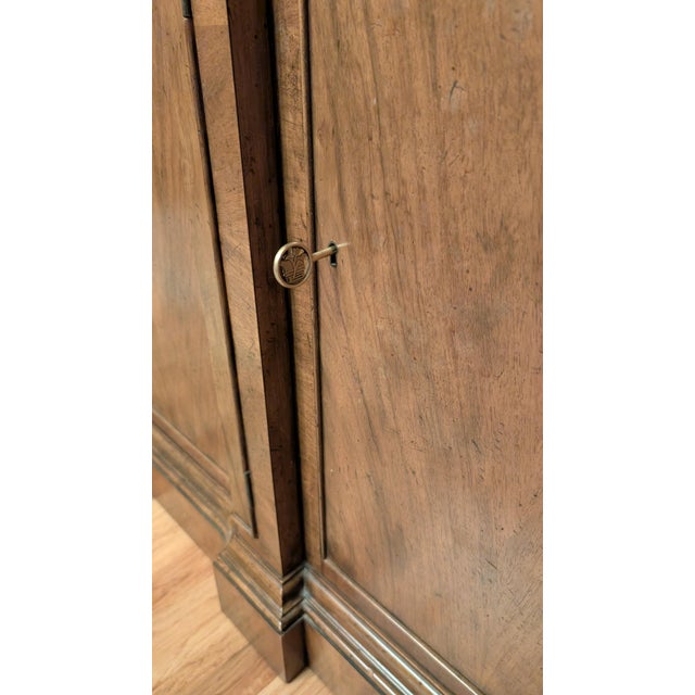 Baker Furniture Company Baker George III English Style Walnut Credenza For Sale - Image 4 of 10