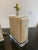 Stone Sculptural Pair of Travertine & Lucite Table Lamps — Geometric Postmodern Italian Design For Sale - Image 7 of 10