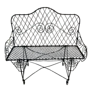 Victorian Wire Garden Bench