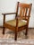 Wood Antique Quarter Sawn Mission Oak Arm Chair by Quaint Furniture C. 1920 For Sale - Image 7 of 10