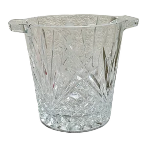 Vintage Elegant French Crystal Ice Bucket