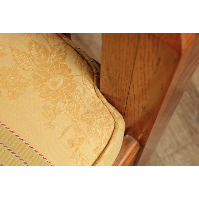 Antique Mission Style Oak Sofa For Sale In Philadelphia - Image 6 of 11