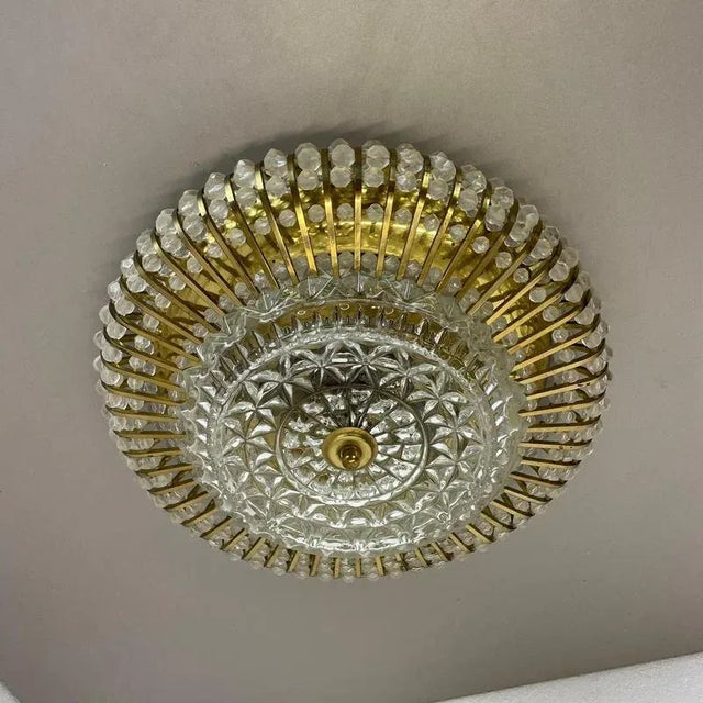 ceiling light, flush mount Producer: Ernst Palme, Germany Origin: Germany Age: 1950s Original 1950s modernist ceiling...