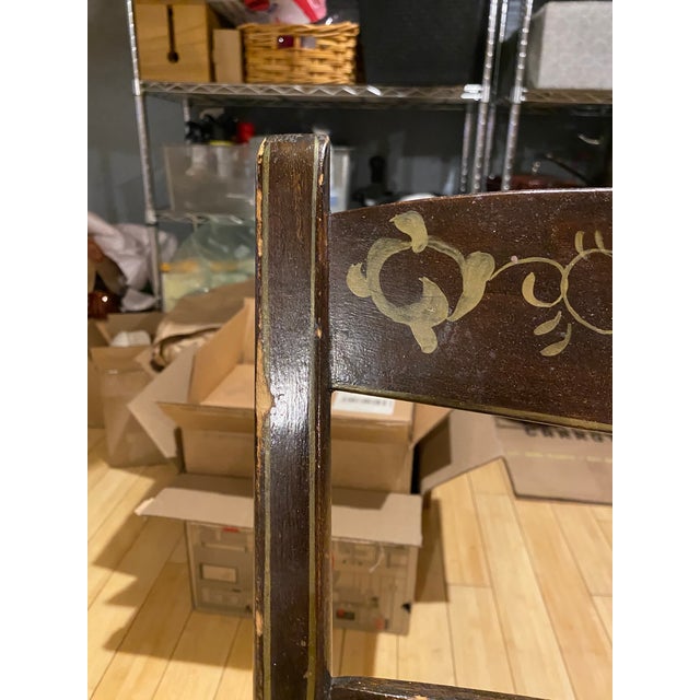 Wood Antique 19th Century Pa Dutch Style Strong Wooden Chairs (10) For Sale - Image 7 of 17