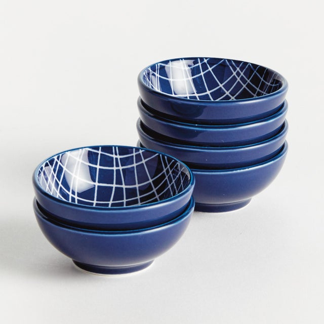 Early 21st Century Stria Weaves Dip Bowls, Set Of 6 For Sale - Image 5 of 8