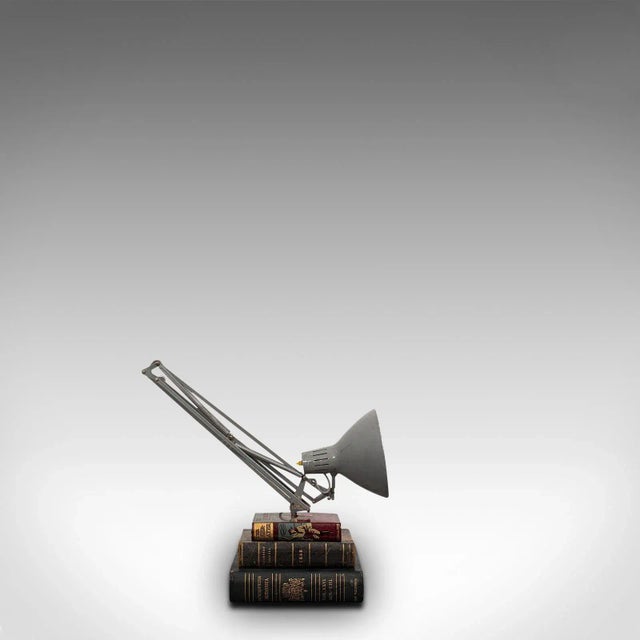 Gray Vintage 1960s Anglepoise English Architect's Light Bibliophile Desk Lamp For Sale - Image 8 of 13