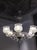 Murano Glass 6-Light Chandelier, 1940s, in Flawless conditions. Designed 1920 to 1949 Up to 250V (Europe/UK Standard).The...
