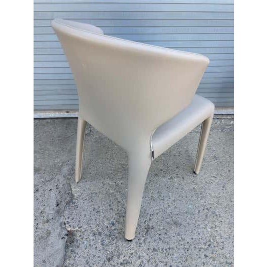 Set of 5 Cassina Hola Leather Chairs designed by Hannes Wettstein For Sale - Image 11 of 12