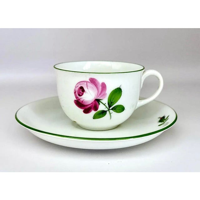Augarten 1920s Augarten Viennese Rose Tea Set - 11pcs For Sale - Image 4 of 10