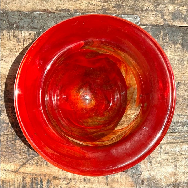 Mid-Century Modern Vintage Kosta Boda Glass “Atoll” Bowl For Sale - Image 3 of 12
