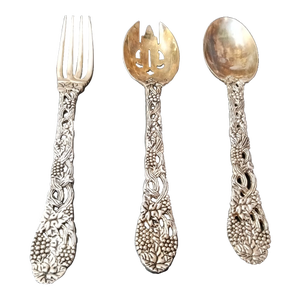 1960s Silver Plated Cutlery Serveware- 3 Pieces