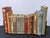 Antique Edwardian Brass & Wood Expandable Imperial Eagle Bookends Book Rack, Circa 1900 For Sale - Image 10 of 12