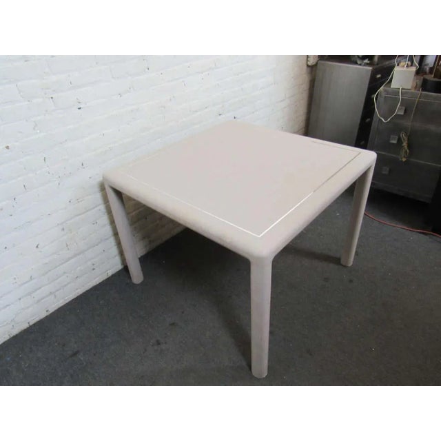 Light Pink Mid-Century Karl Springer Style Table For Sale - Image 8 of 8
